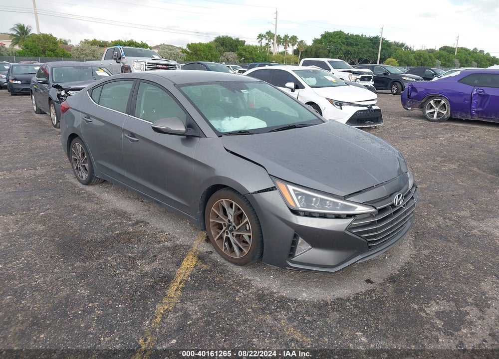 2019 HYUNDAI ELANTRA LIMITED VIN: 5NPD84LF0KH495405