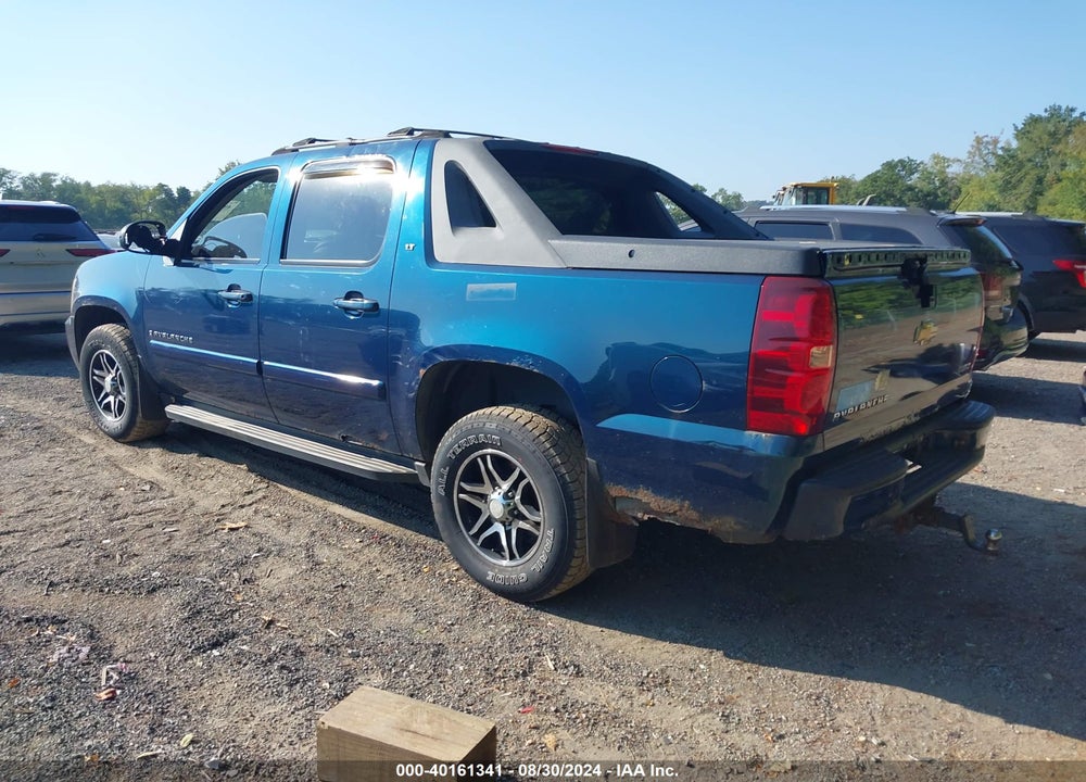 2007 CHEVROLET AVALANCHE 1500 LT VIN: 3GNFK12367G177991