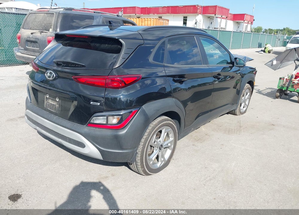 2022 HYUNDAI KONA SEL VIN: KM8K6CAB8NU853296