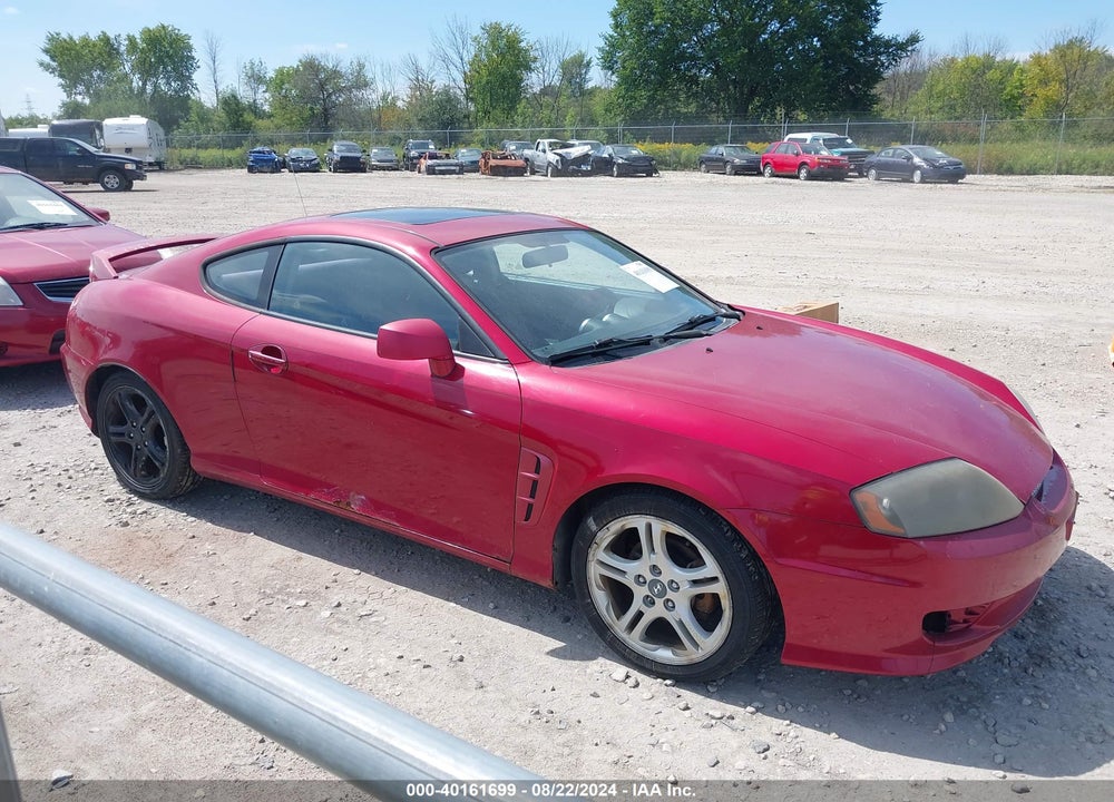 2005 HYUNDAI TIBURON GS VIN: KMHHM65D65U163687