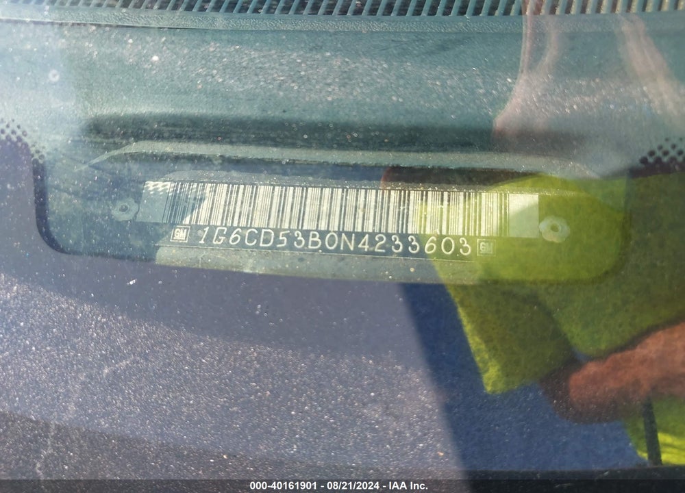 1992 CADILLAC DEVILLE VIN: 1G6CD53B0N4233603