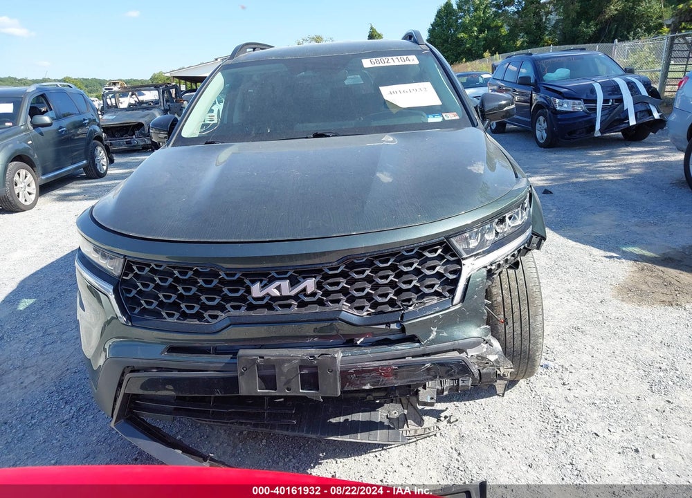 2022 KIA SORENTO X-LINE S VIN: 5XYRLDLC1NG120936