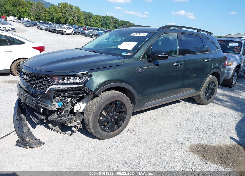 2022 KIA SORENTO X-LINE S VIN: 5XYRLDLC1NG120936