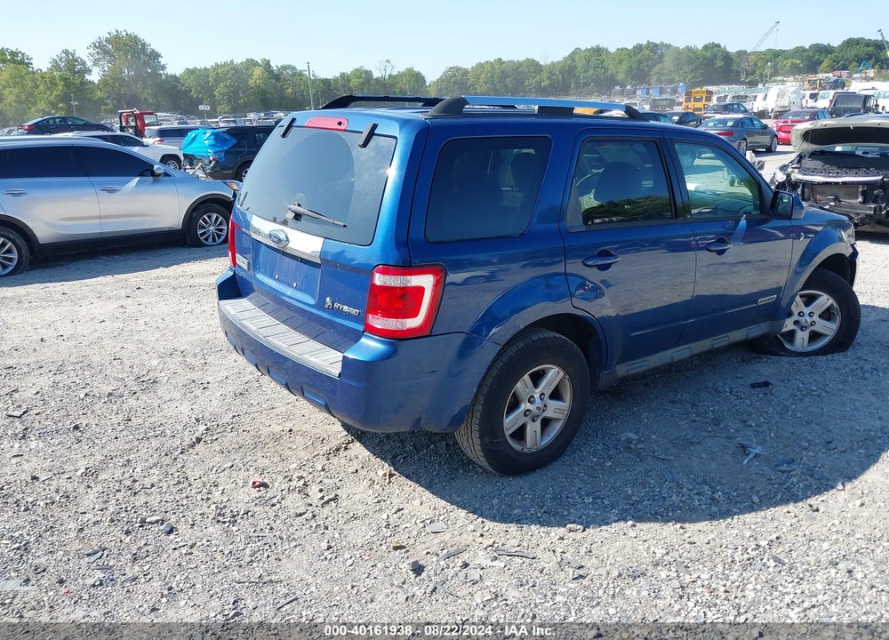 2008 FORD ESCAPE HYBRID VIN: 1FMCU59H88KA75547