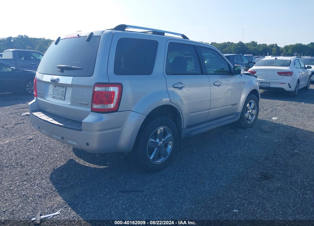 2008 FORD ESCAPE LIMITED VIN: 1FMCU94118KC63442