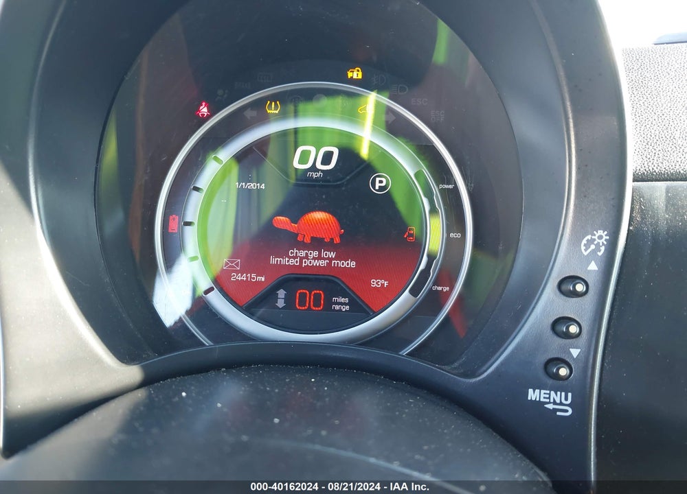 2014 FIAT 500E BATTERY ELECTRIC VIN: 3C3CFFGE7ET294656