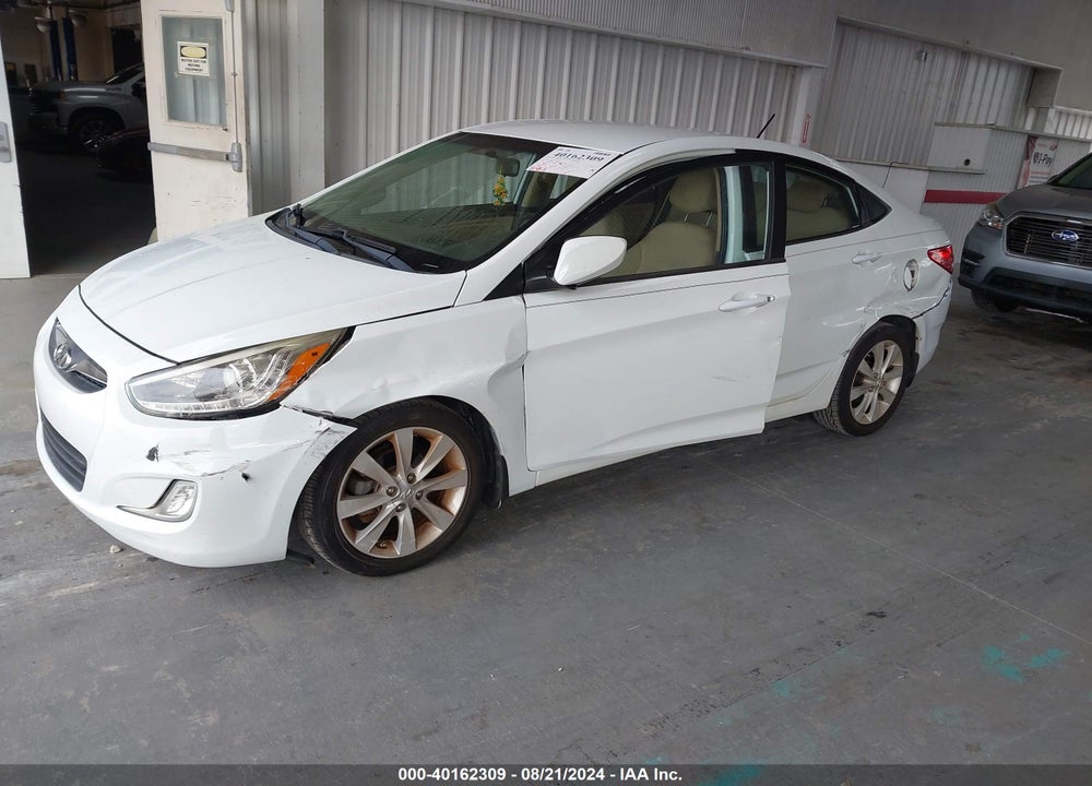2014 HYUNDAI ACCENT GLS VIN: KMHCU4AEXEU717858