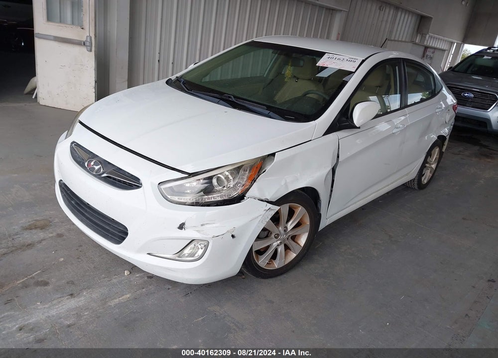 2014 HYUNDAI ACCENT GLS VIN: KMHCU4AEXEU717858