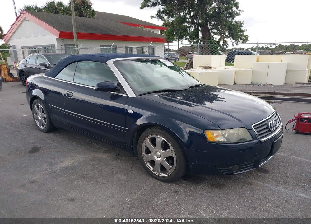 2005 AUDI A4 1.8T VIN: WAUAC48H55K020900