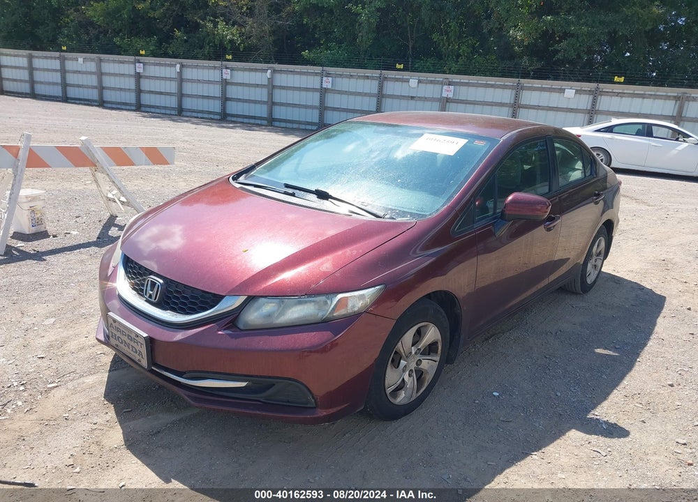 2014 HONDA CIVIC LX VIN: 19XFB2F55EE052550