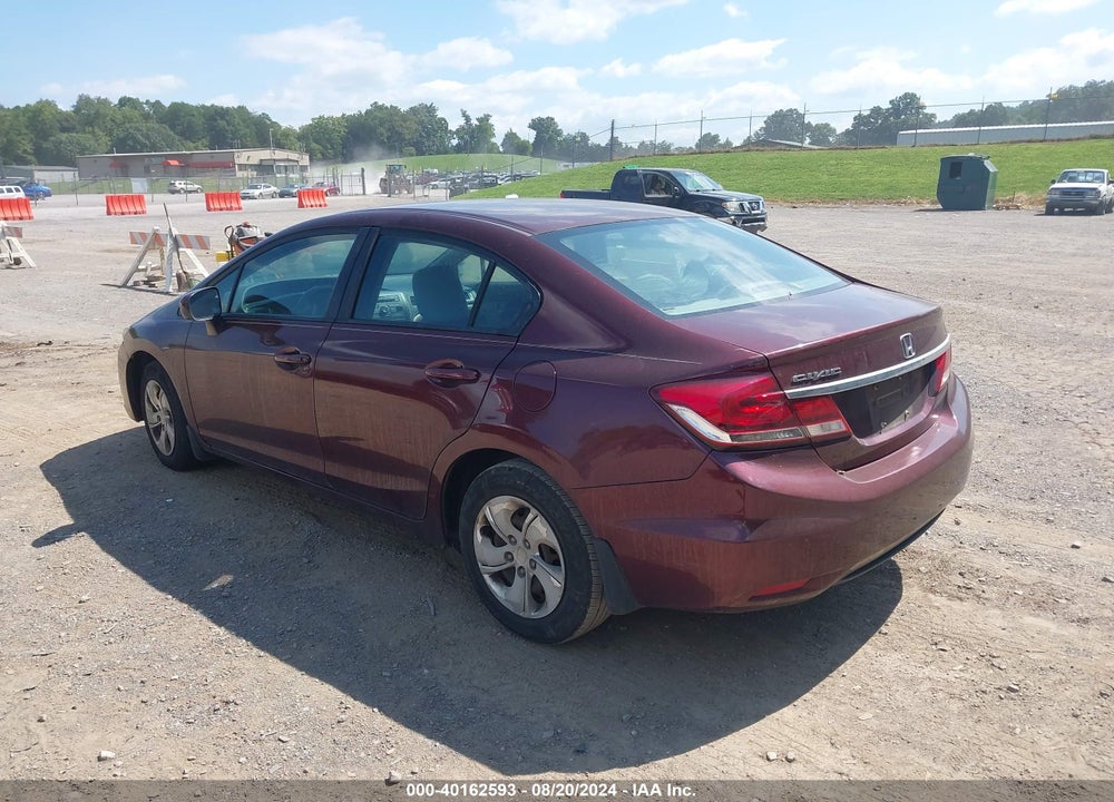 2014 HONDA CIVIC LX VIN: 19XFB2F55EE052550
