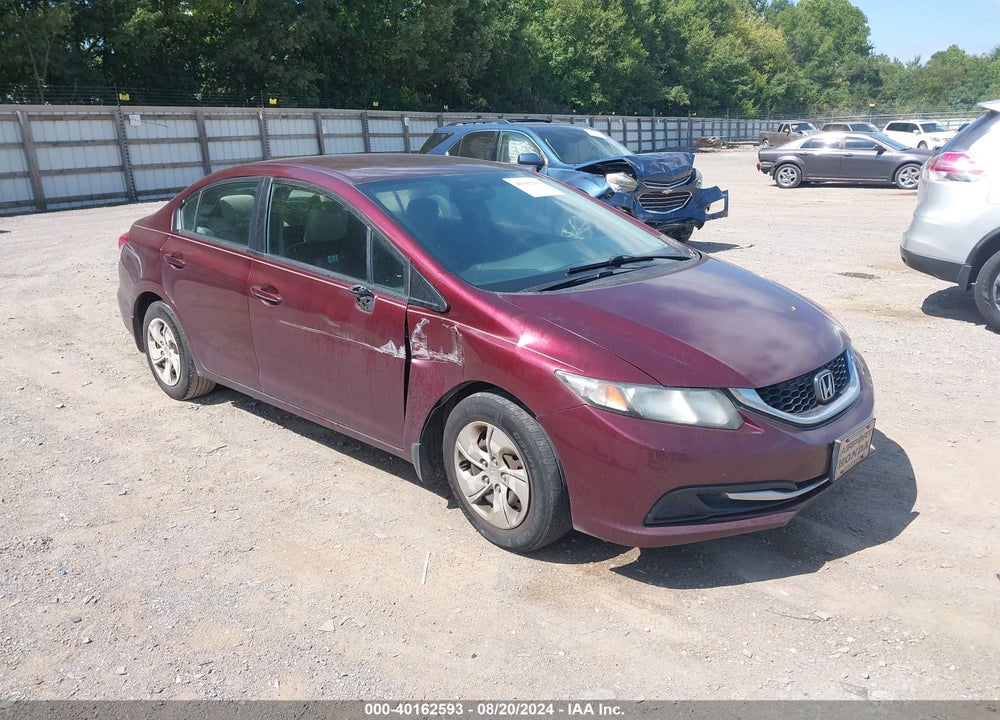 2014 HONDA CIVIC LX VIN: 19XFB2F55EE052550