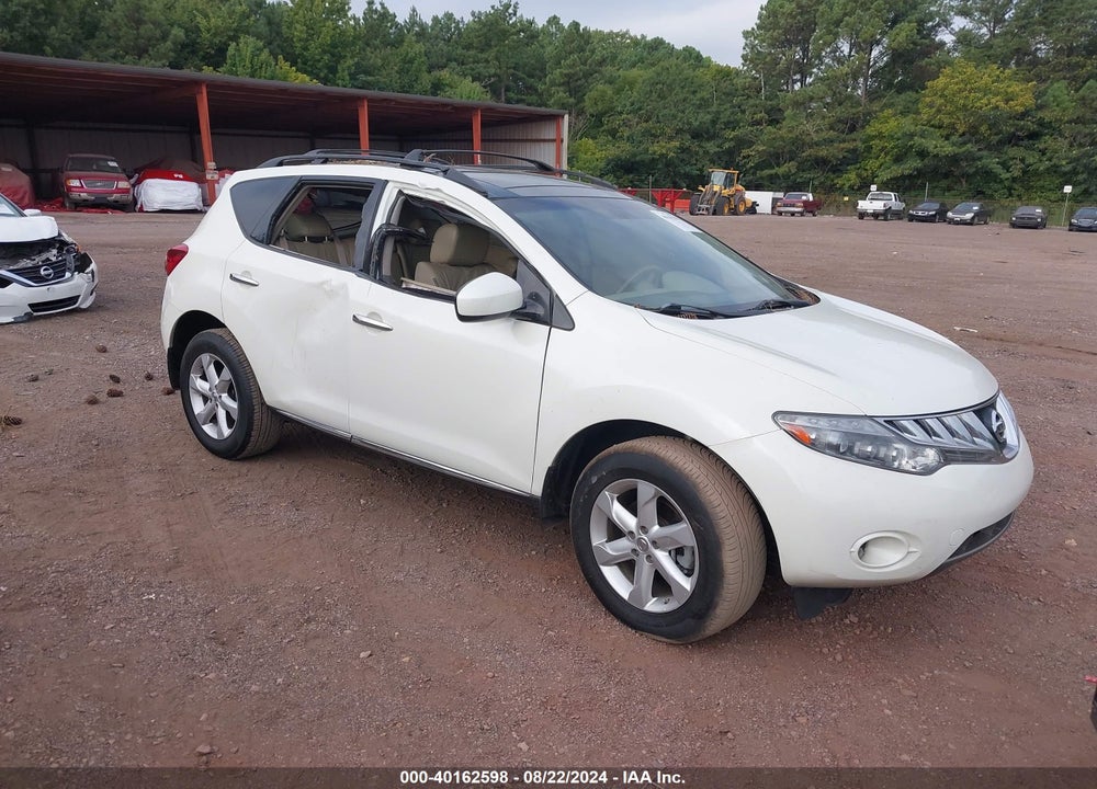2010 NISSAN MURANO SL VIN: JN8AZ1MU5AW010877