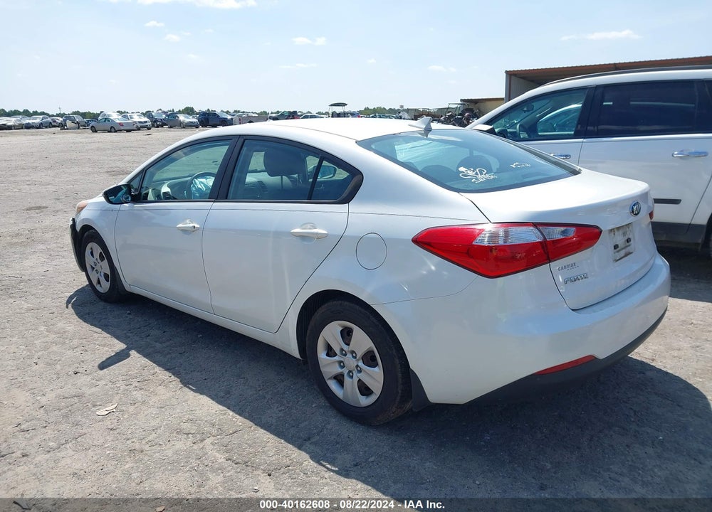 2016 KIA FORTE LX VIN: KNAFX4A67G5521792