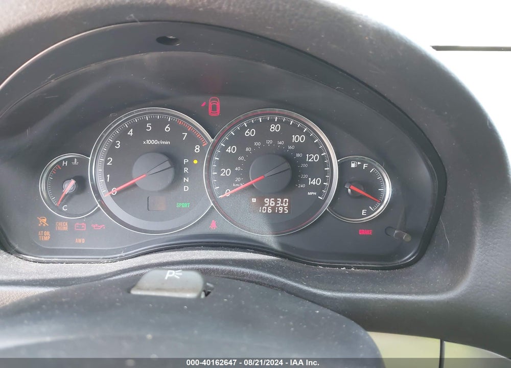 2009 SUBARU LEGACY 2.5I VIN: 4S3BL616597233138