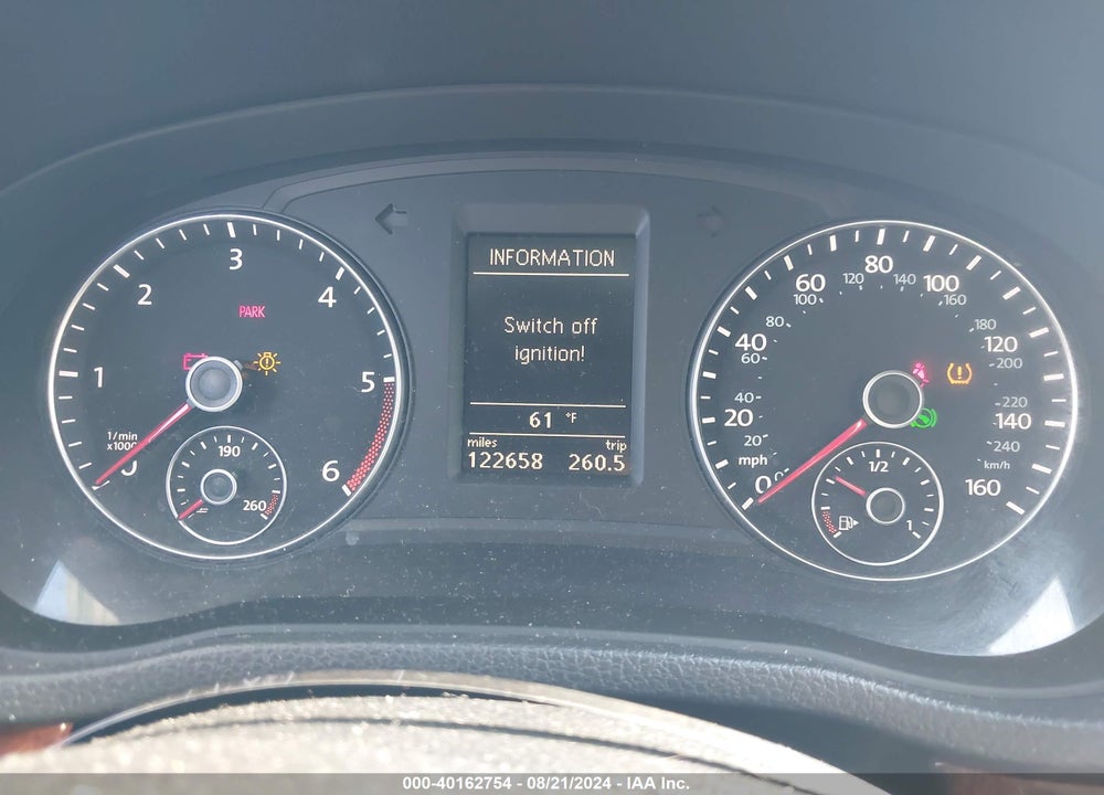 2012 VOLKSWAGEN PASSAT 2.0L TDI SEL PREMIUM VIN: 1VWCN7A30CC087477