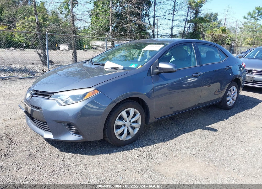 2016 TOYOTA COROLLA LE VIN: 2T1BURHE5GC608369
