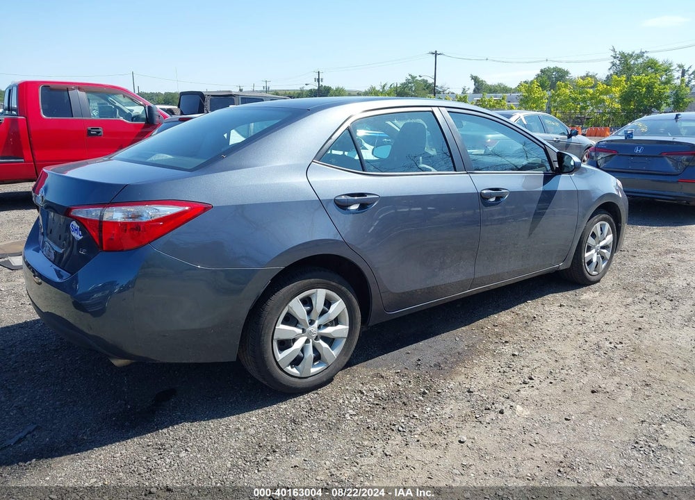 2016 TOYOTA COROLLA LE VIN: 2T1BURHE5GC608369