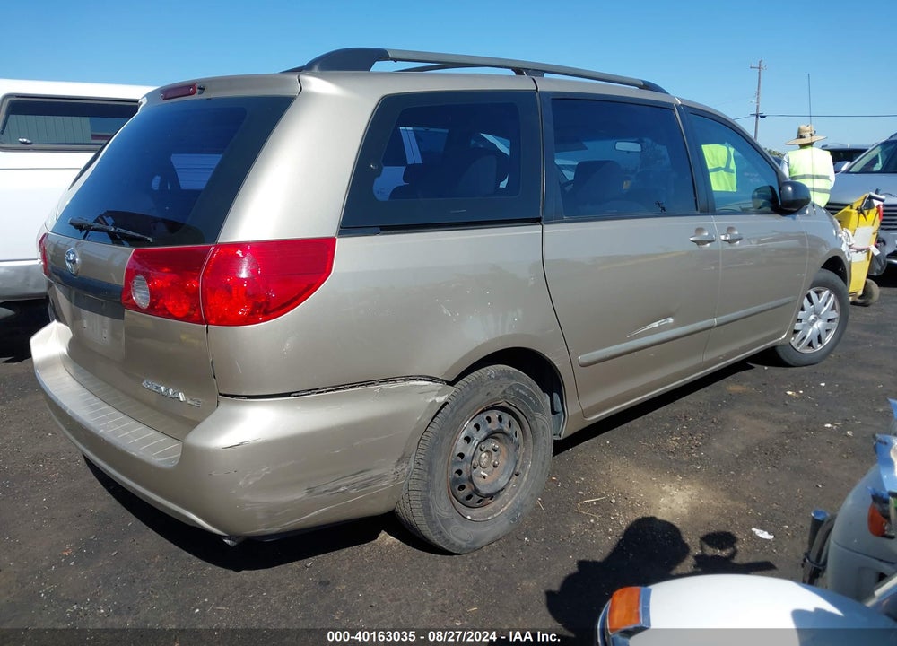 2007 TOYOTA SIENNA CE VIN: 5TDZK23C97S050986
