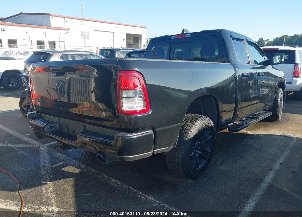 2021 RAM 1500 BIG HORN QUAD CAB 4X4 6'4 BOX VIN: 1C6SRFBT0MN665330