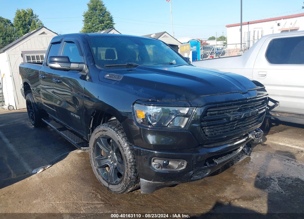 2021 RAM 1500 BIG HORN QUAD CAB 4X4 6'4 BOX VIN: 1C6SRFBT0MN665330
