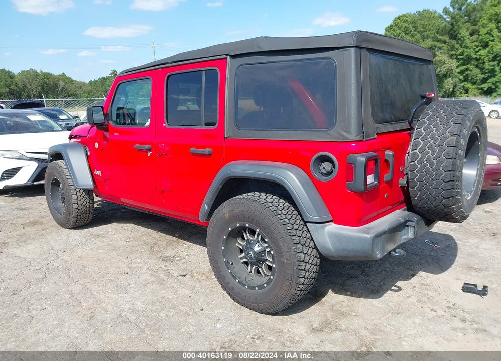 2018 JEEP WRANGLER UNLIMITED SPORT S 4X4 VIN: 1C4HJXDG5JW186696