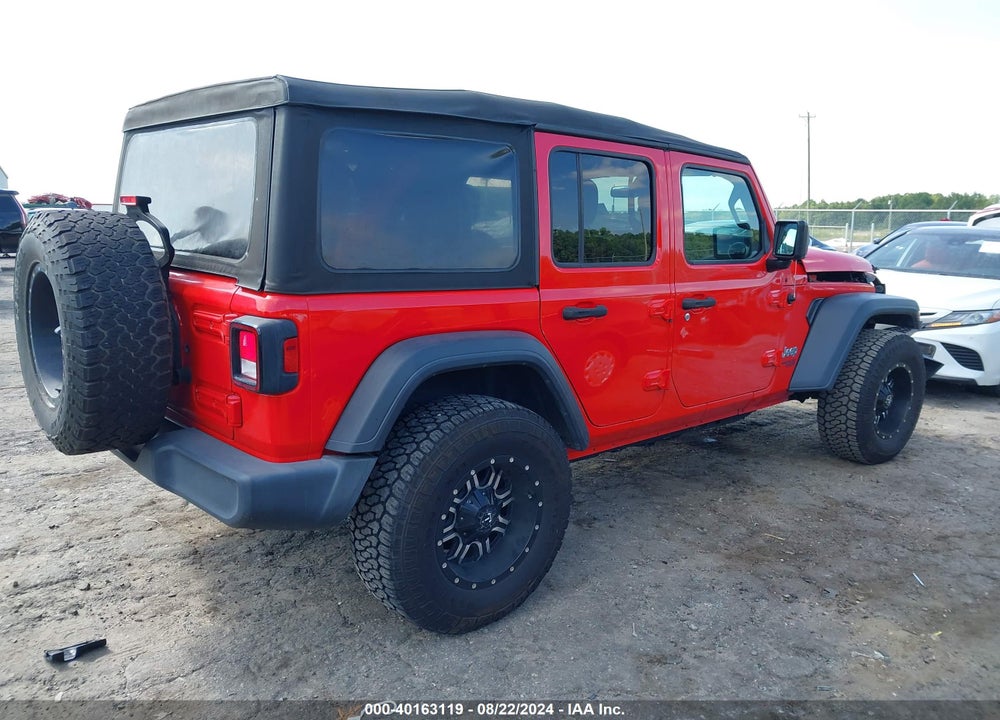 2018 JEEP WRANGLER UNLIMITED SPORT S 4X4 VIN: 1C4HJXDG5JW186696