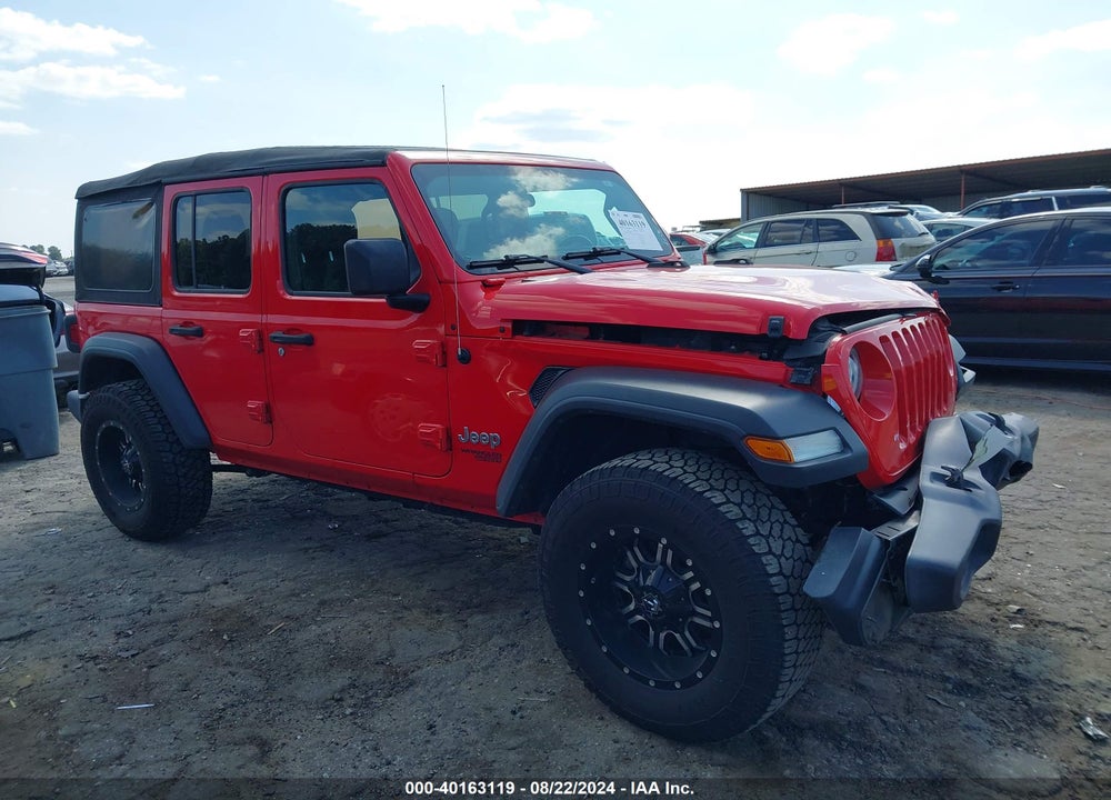 2018 JEEP WRANGLER UNLIMITED SPORT S 4X4 VIN: 1C4HJXDG5JW186696