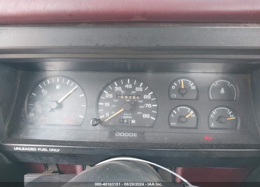 1989 DODGE DAKOTA VIN: 1B7FL16G4KS040679