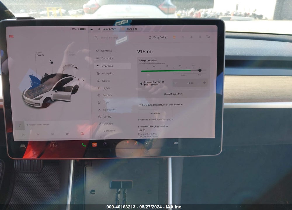 2020 TESLA MODEL 3 LONG RANGE DUAL MOTOR ALL-WHEEL DRIVE VIN: 5YJ3E1EB3LF618997