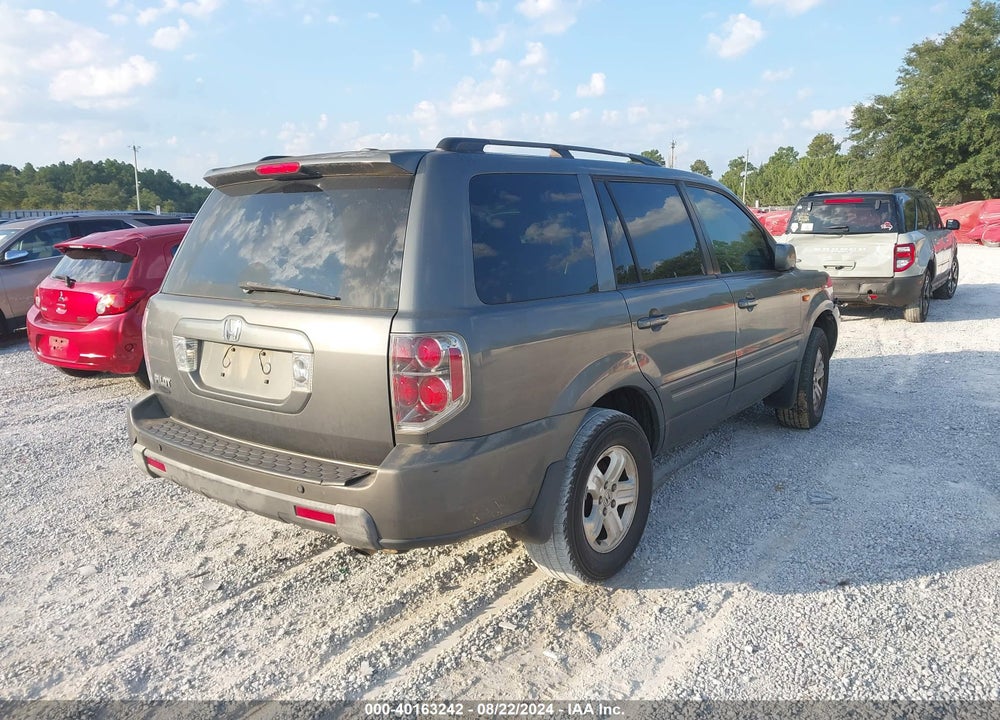 2008 HONDA PILOT VIN: 5FNYF28278B012498