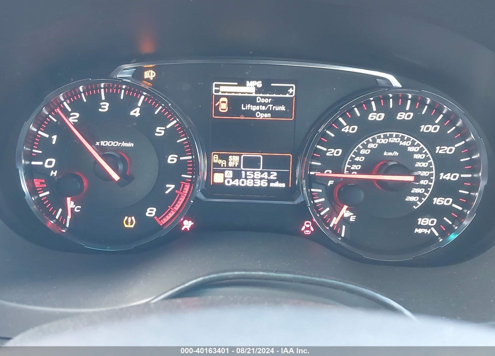 2018 SUBARU WRX LIMITED VIN: JF1VA1K65J9826632