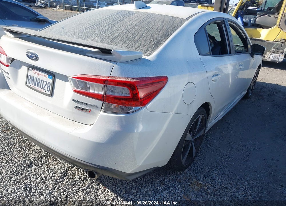 2019 SUBARU IMPREZA 2.0I SPORT VIN: 4S3GKAM66K3625307