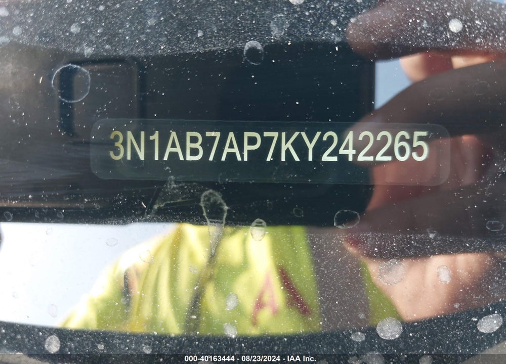 2019 NISSAN SENTRA S VIN: 3N1AB7AP7KY242265
