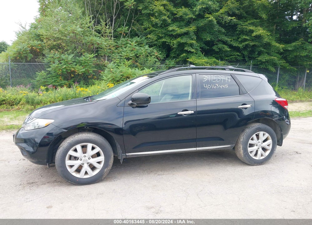 2012 NISSAN MURANO SL VIN: JN8AZ1MW3CW234962