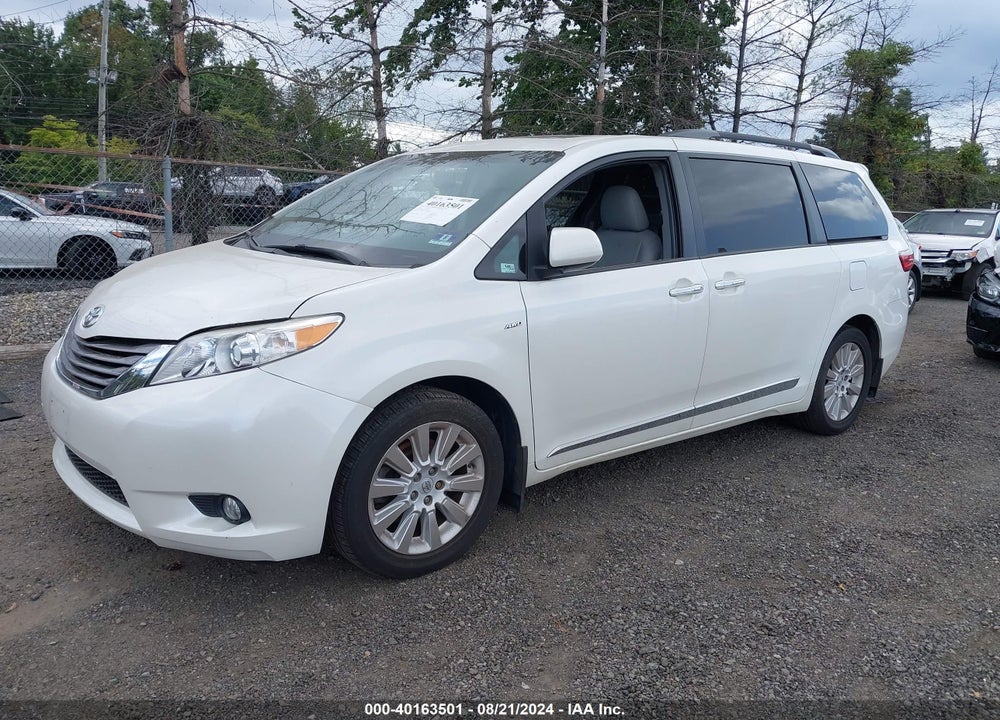 2016 TOYOTA SIENNA XLE 7 PASSENGER VIN: 5TDDK3DC6GS143396