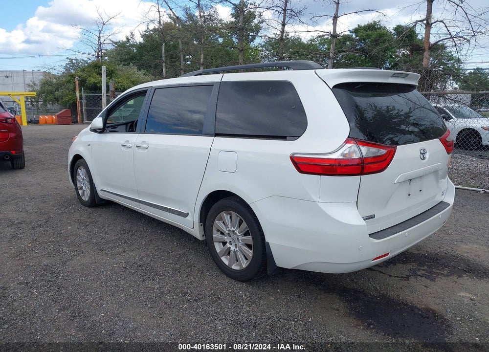 2016 TOYOTA SIENNA XLE 7 PASSENGER VIN: 5TDDK3DC6GS143396