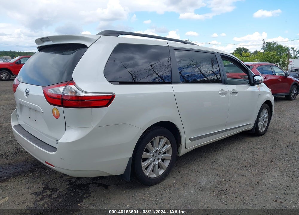2016 TOYOTA SIENNA XLE 7 PASSENGER VIN: 5TDDK3DC6GS143396