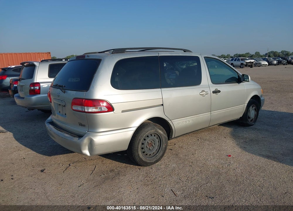 2002 TOYOTA SIENNA LE VIN: 4T3ZF13C22U456646