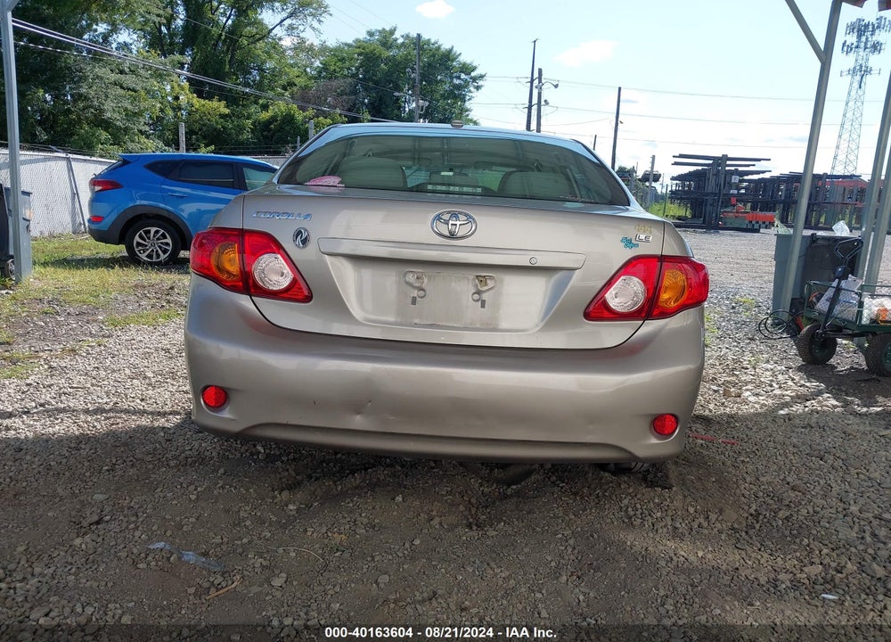 2009 TOYOTA COROLLA LE VIN: 2T1BU40E59C182054