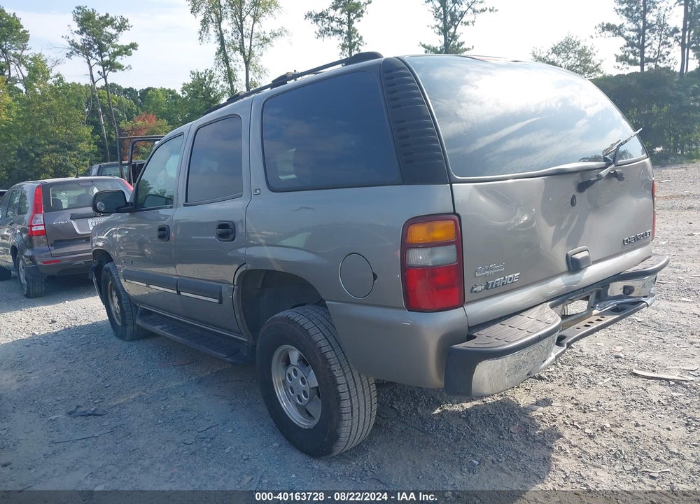 2002 CHEVROLET TAHOE LS VIN: 1GNEC13V02J233844