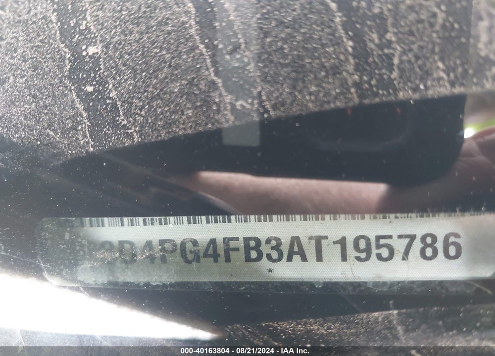 2010 DODGE JOURNEY SE VIN: 3D4PG4FB3AT195786
