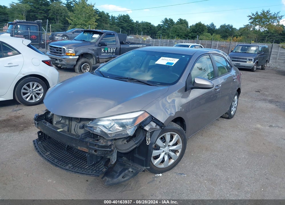 2016 TOYOTA COROLLA LE VIN: 2T1BURHE0GC650934