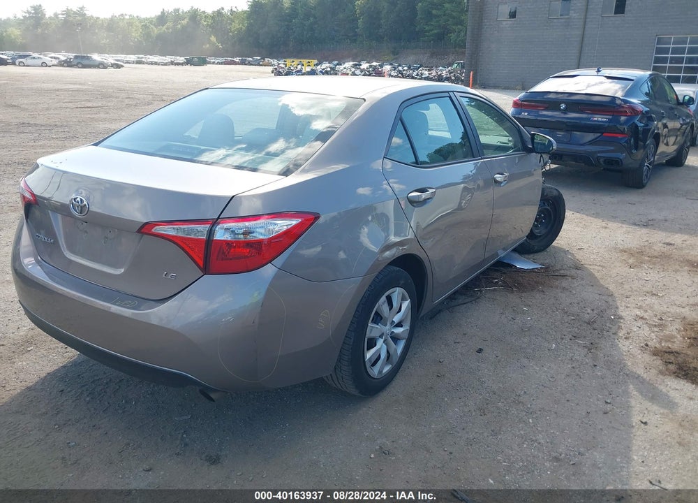2016 TOYOTA COROLLA LE VIN: 2T1BURHE0GC650934
