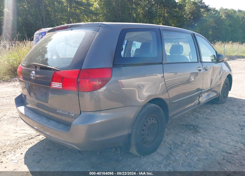 2004 TOYOTA SIENNA CE VIN: 5TDZA23C94S003827