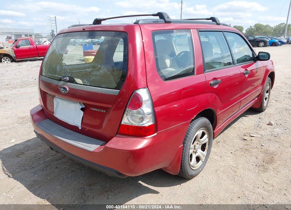 2006 SUBARU FORESTER 2.5X VIN: JF1SG63696G709488