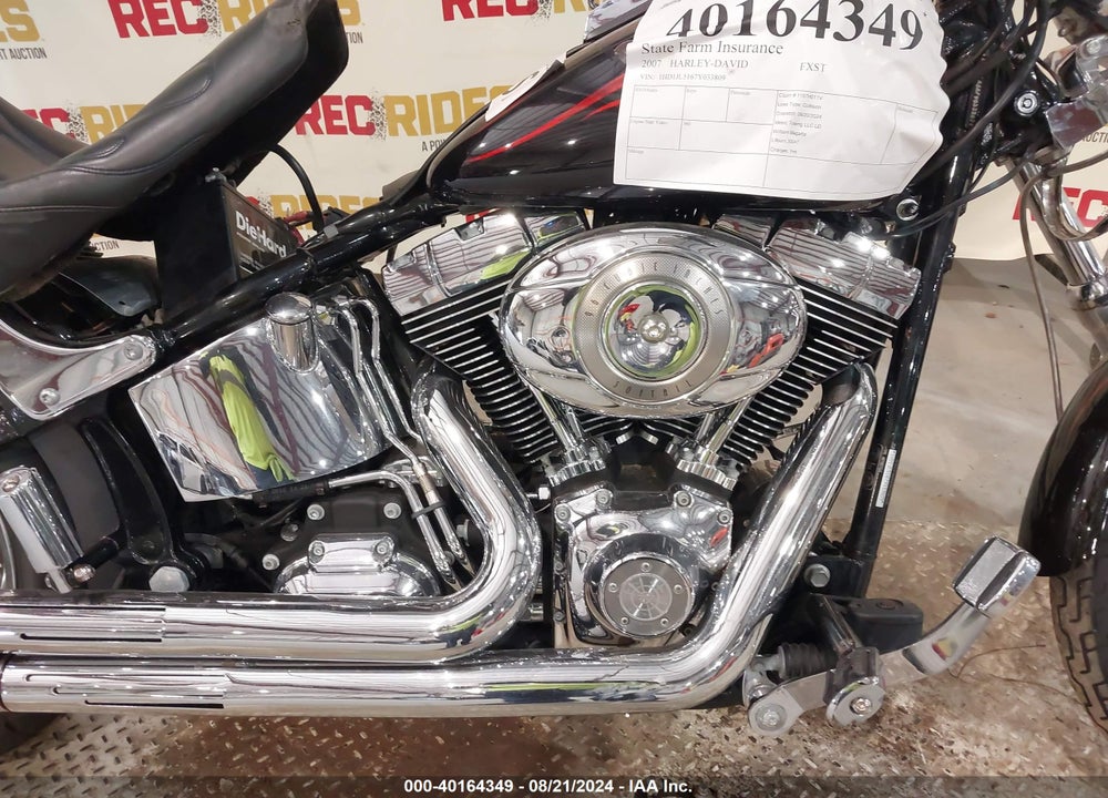 2007 HARLEY-DAVIDSON FXST CUSTOM VIN: 1HD1JL5167Y033809
