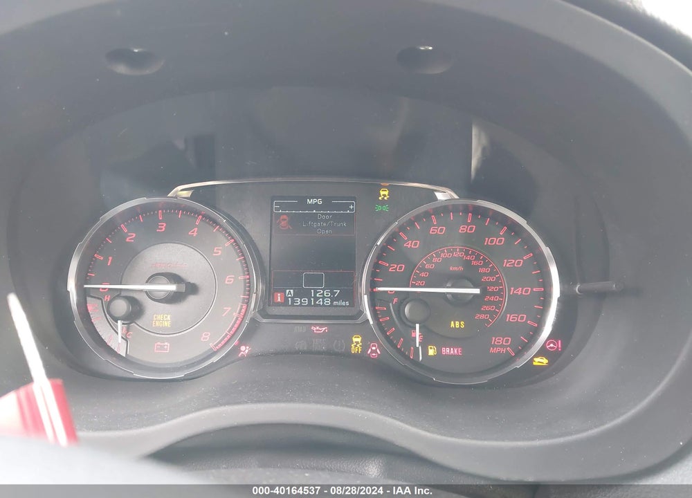 2015 SUBARU WRX VIN: JF1VA1A60F9836297