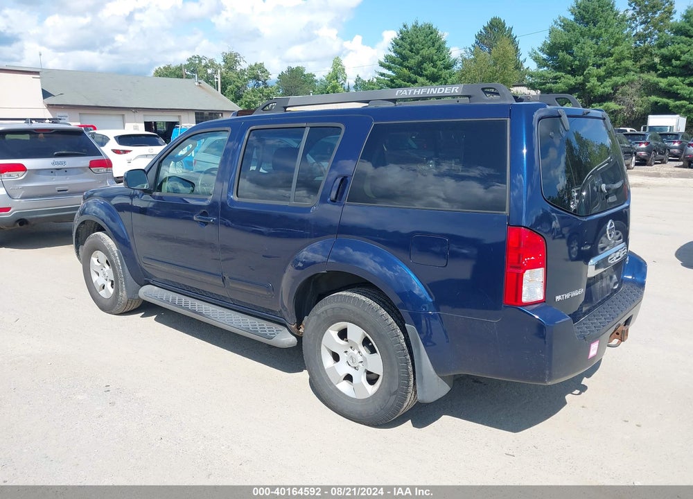 2007 NISSAN PATHFINDER SE VIN: 5N1AR18W27C611225