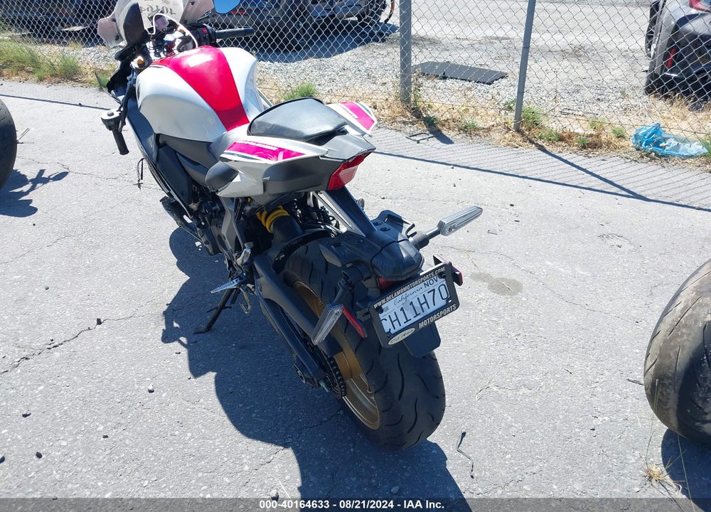 2022 YAMAHA YZFR7 VIN: JYARM38YXNA001256